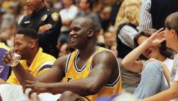 Shaquille O'Neal im Trikot der LA Lakers
