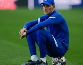 Thomas Tuchel beim Training von Chelsea.