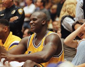 Shaquille O'Neal im Trikot der LA Lakers