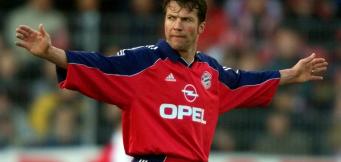 Lothar Matthäus im roten Dress der Münchner Bayern