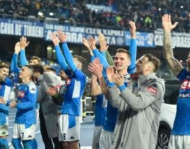 Napoli beim Sieg über Juve