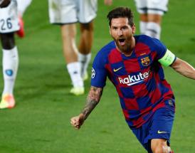 Messi beim Torjubel.