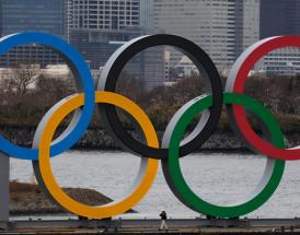 Die Olympischen Ringe.