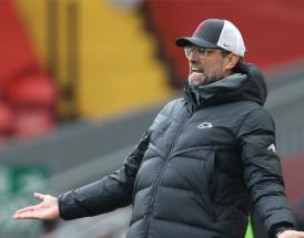 Jürgen Klopp an der Seitenlinie des Liverpool FC. 