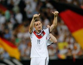 Miroslav Klose im Trikot der Nationalmannschaft. 