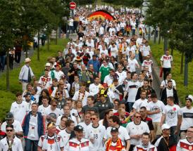 Fanmeile in Deutschland.