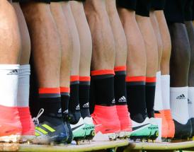 Fußballschuhe der Talente.