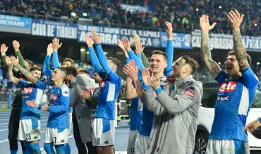 Napoli beim Sieg über Juve