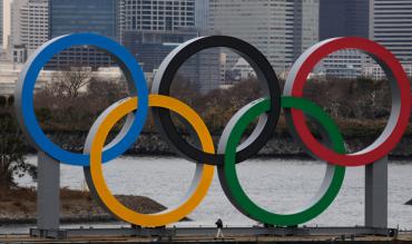 Die Olympischen Ringe.