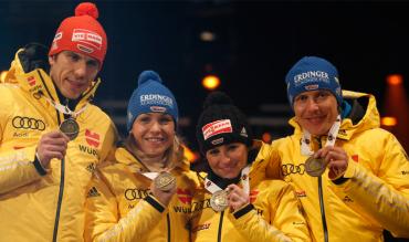 Magdalena Neuner konnte zwar 17 WM-Medaillen holen, aber nur drei bei Olympia.
