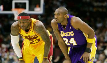 LeBron James und Kobe Bryant im Duell