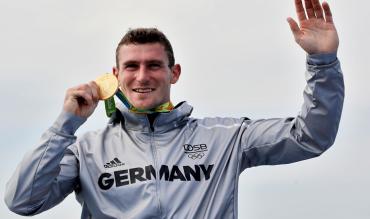 Brendel mit der Goldmedaille 