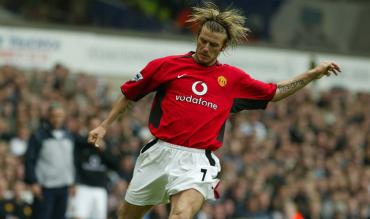 Beckham in Aktion für Manchester United