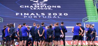 Die Mannschaft von RB Leipzig vor dem Spiel.