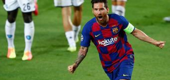 Messi beim Torjubel.