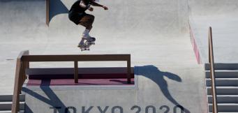 Skateboard ist eine der neuen Disziplinen. 