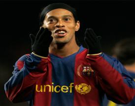 Ronaldinho im Barca-Trikot