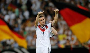 Miroslav Klose im Trikot der Nationalmannschaft. 